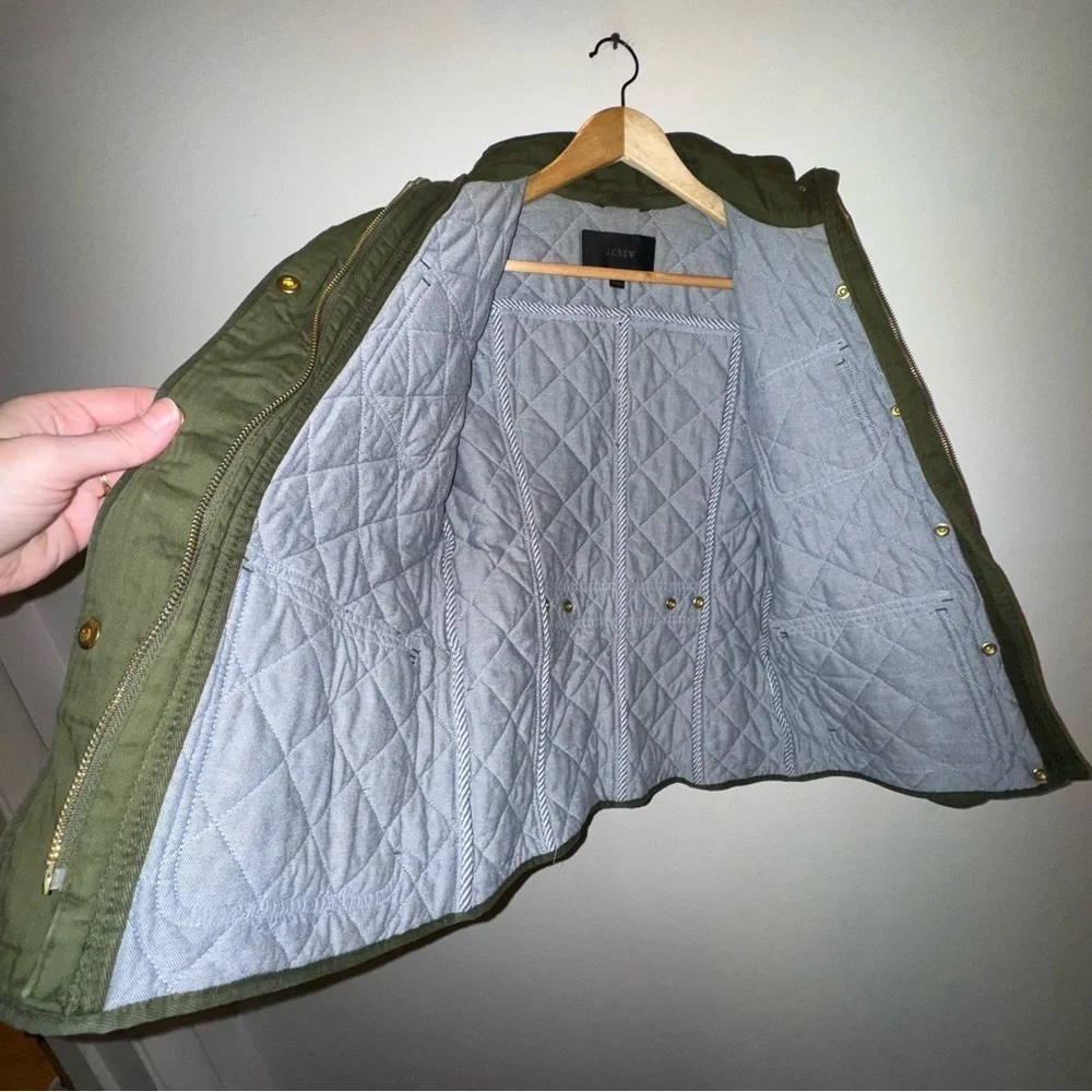J. Crew Quilted Downtown Field Jacket Women’s Size Extra Small